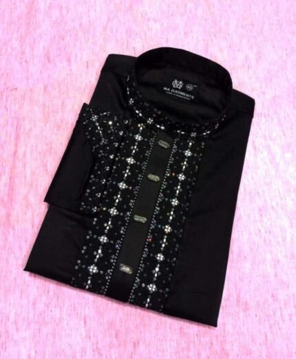 ✨ প্রিমিয়াম কোয়ালিটি কট সিকুয়েন্স এমব্রয়ডারি পাঞ্জাবি ✨