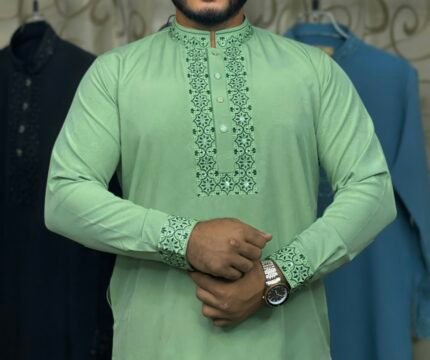 অরিজিনাল চায়না স্টিচ এমব্রডারি পাঞ্জাবী